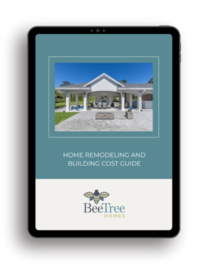 Home Additions, Remodeling, and Custom Homes in Jacksonville Cost Guide Graphic for BeeTree Homes