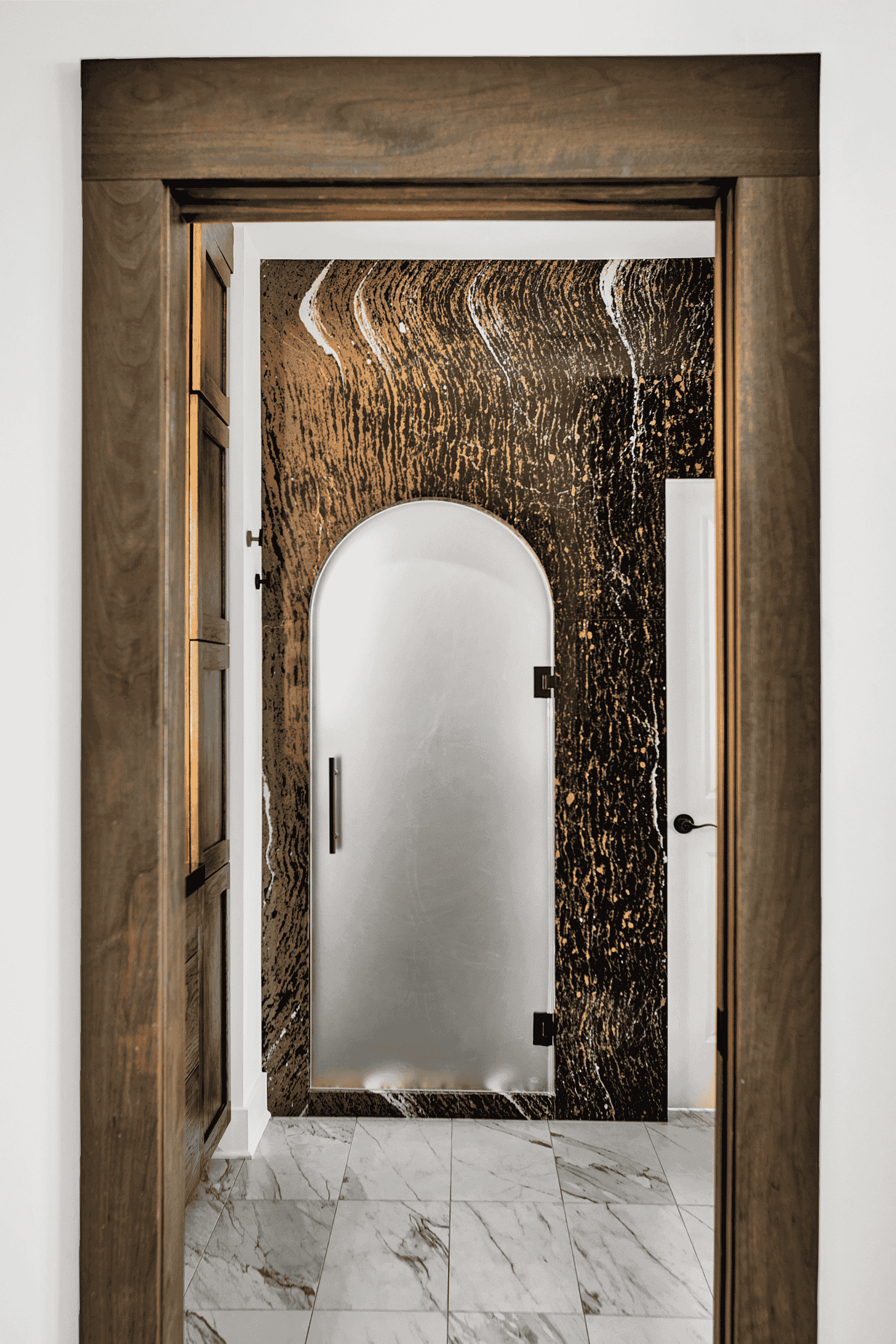 brown and black luxury bathroom remodel in jacksonville florida