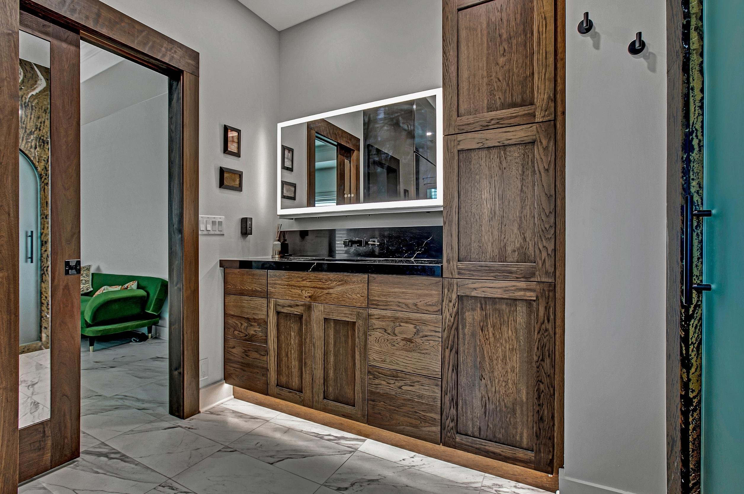 custom bathroom vanity lighting in a jacksonville fl bathroom renovation