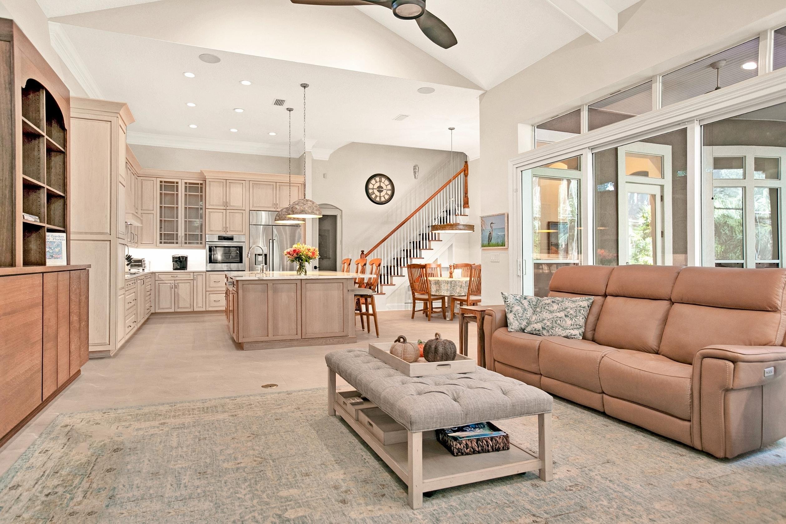 warm neutral home remodel in queens harbor, fl