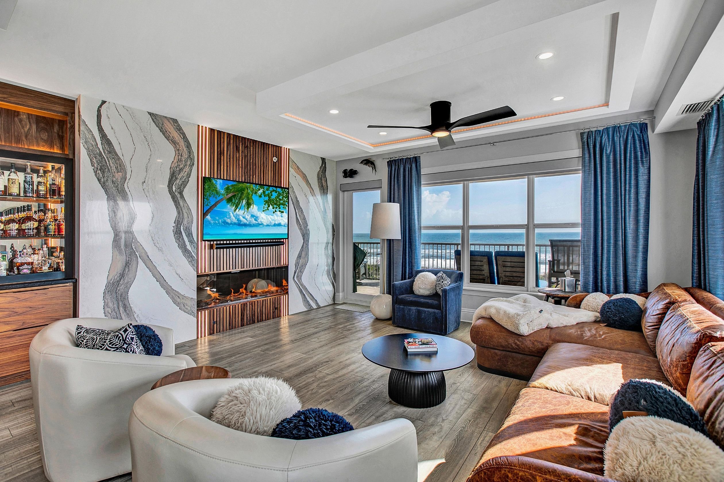 luxury condo remodel with beach view in jax beach, fl