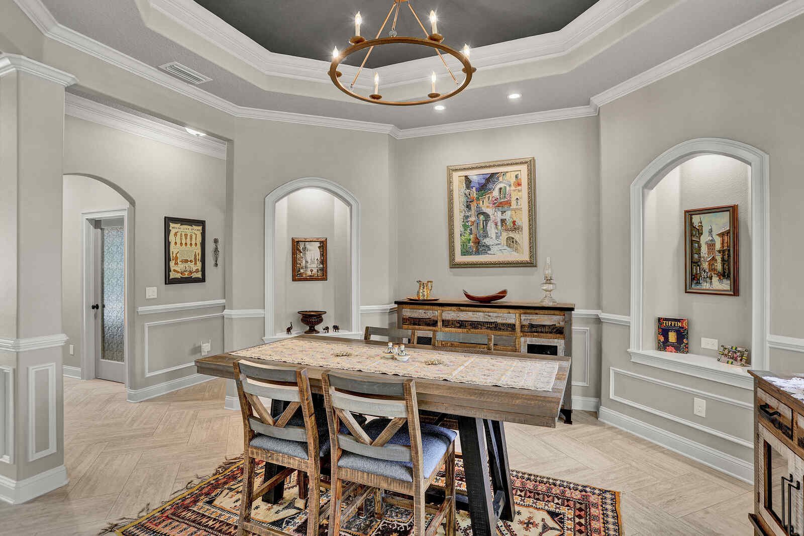 eclectic whole home remodel dining room