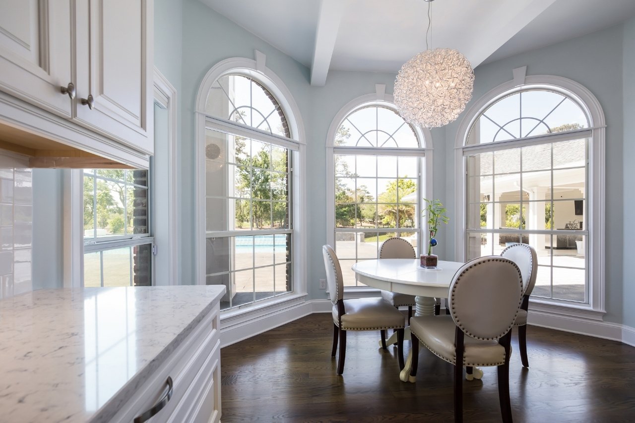 eat in kitchen remodel with views of backyard pool (1)