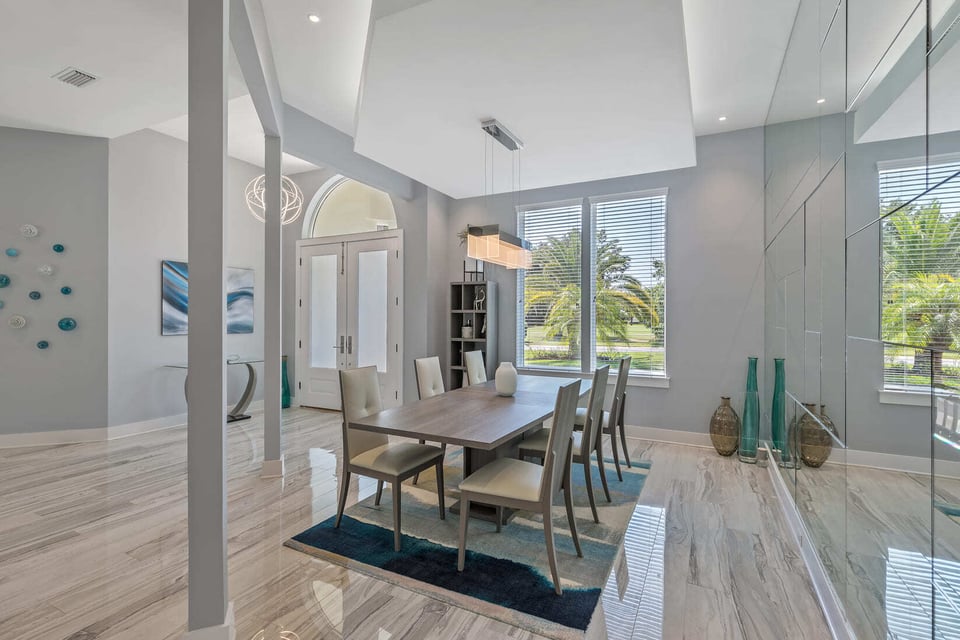 Contemporary dining room designed by BeeTree Homes - Sotolongo Marsh Harbor